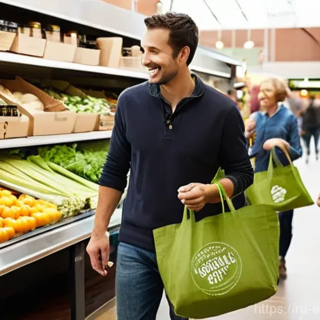 친환경 마케팅 실습을 위한 가이드 - **Prompt 1: Community and Trust in Green Marketing**
"A vibrant, sunlit indoor farmers market or...