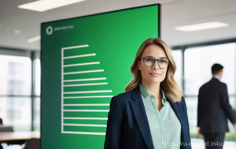 친환경 마케팅 직무 변화 - **Prompt 1: The Evolving Marketer for a Sustainable Future**
"A modern, diverse female marketing...