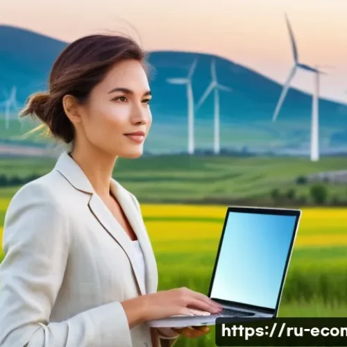 Home 20 친환경 마케터의 이직 과정 - **Prompt:** A vibrant, sun-drenched scene depicting a determined young female eco-marketer, in her l...